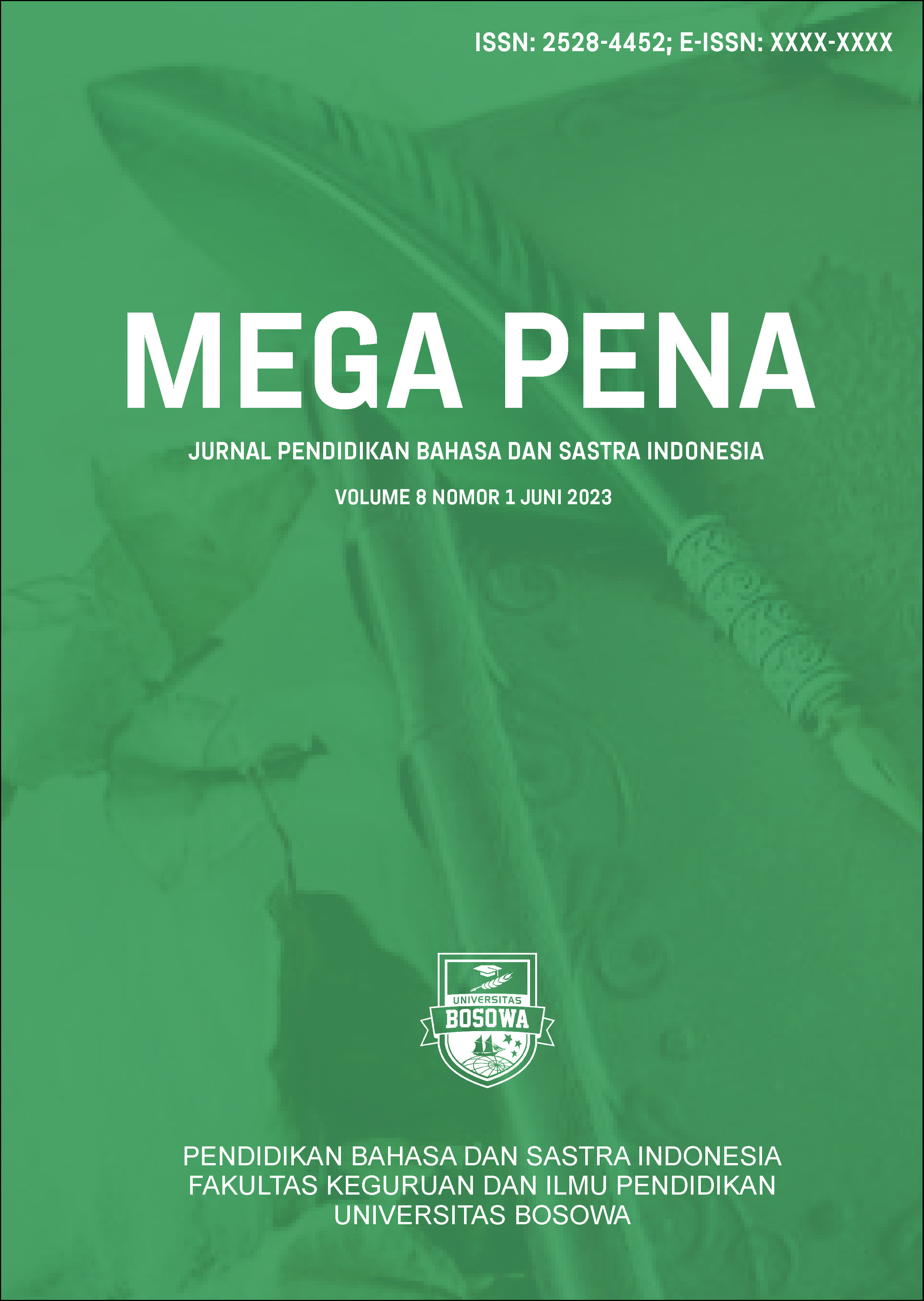 					Lihat Vol 8 No 1 (2023): Mega Pena: Jurnal Pendidikan Bahasa dan Sastra Indonesia
				